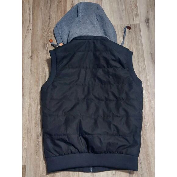 VOGUE IS ME - Vgh Fashion Quilted Down Full Zip Hooded Vest - Bust 40" - L 23" - Picture 5 of 11